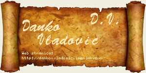 Danko Vladović vizit kartica